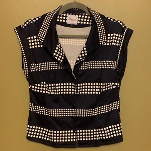 Retro Button Down Top